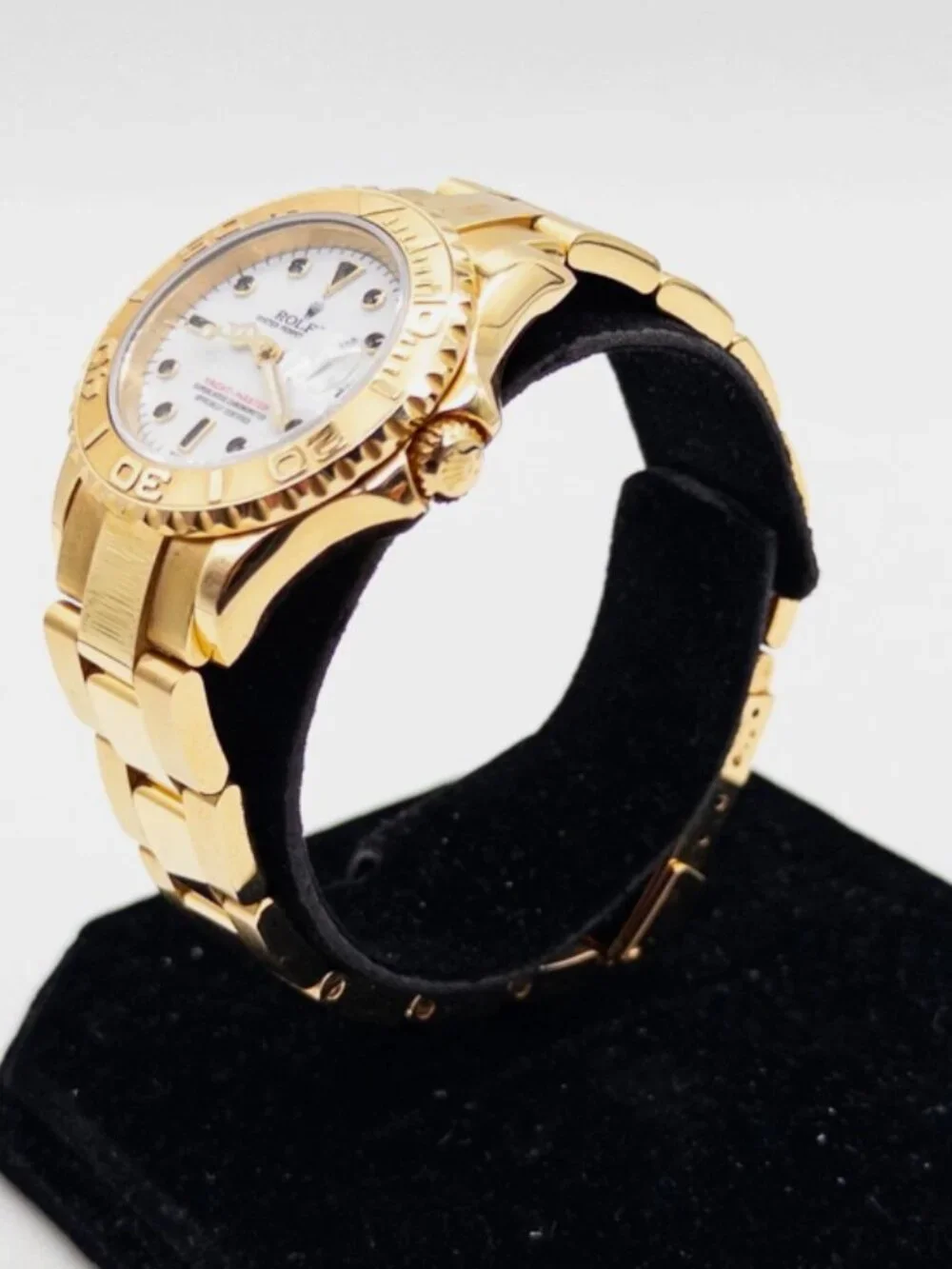 Ladies Rolex Yacht Master Solid Gold 750 18k STAMPED 29mm